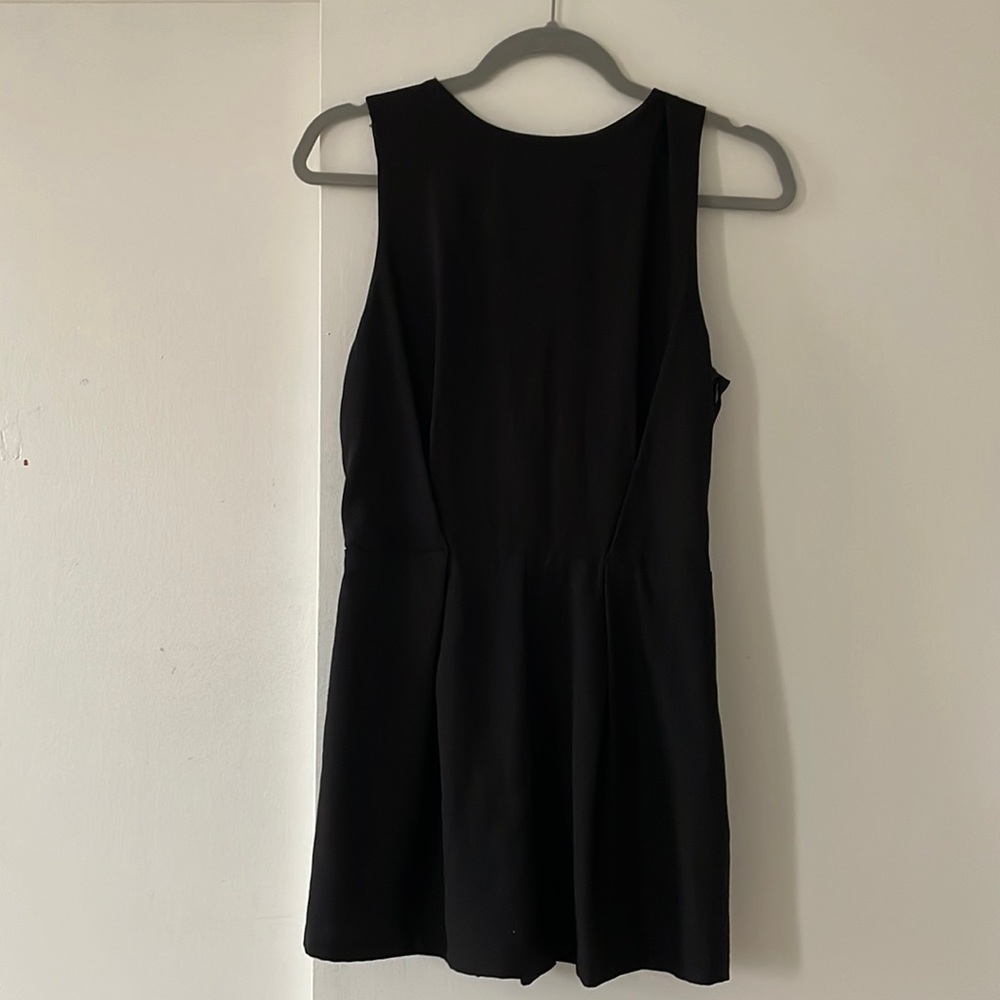Aqua black romper